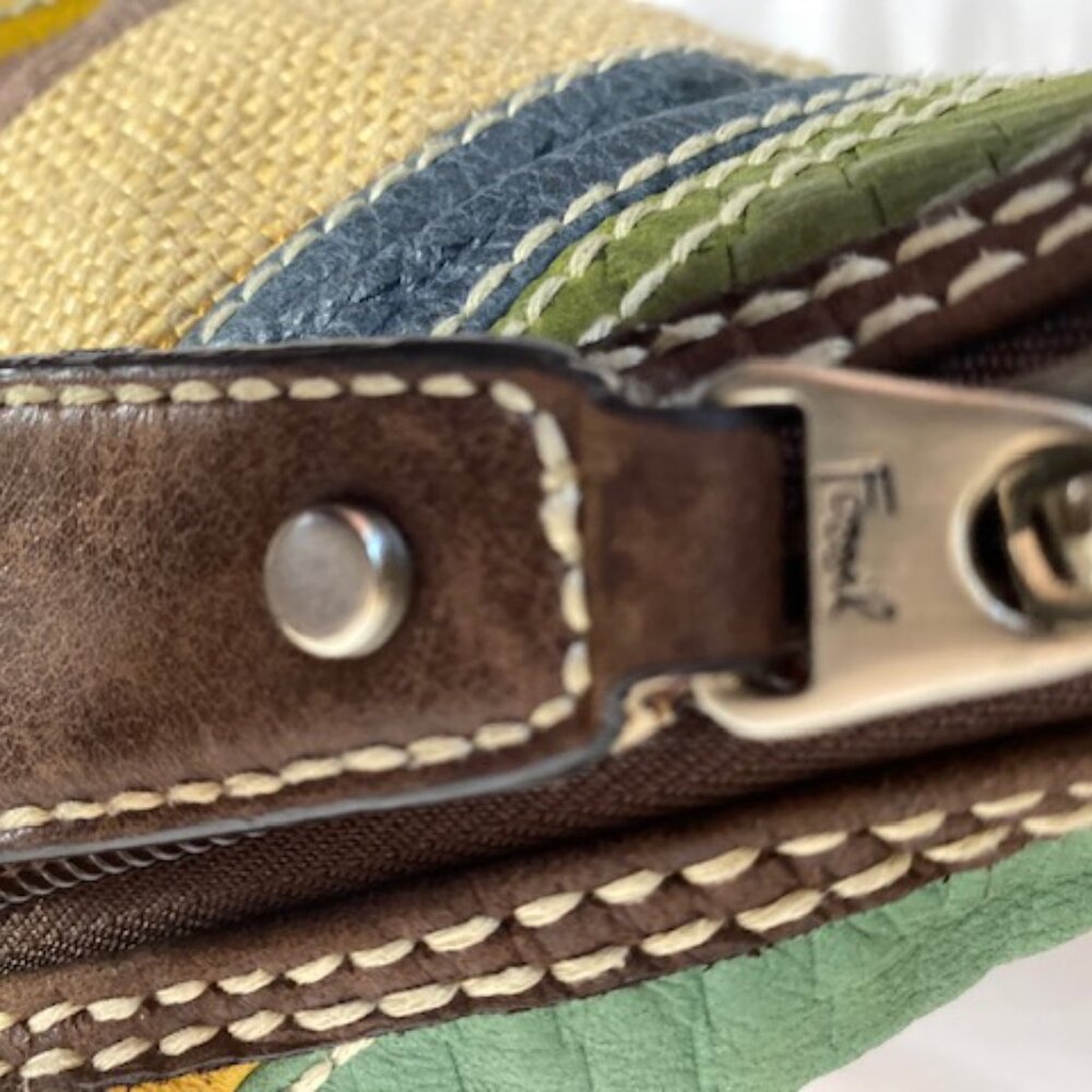 Fossil Multi-textured Striped Shoulder Hobo bag - Picture 9 of 11